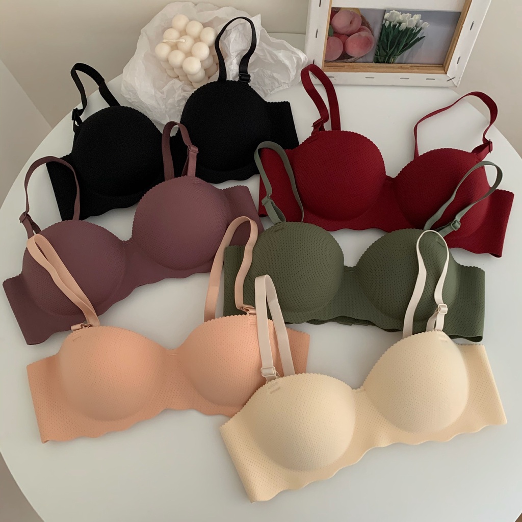 Fashion Butterfly Back Bra Front Button Big Bra Wire Push Up Bra Fashion  Seamless Front Closure Elastic Band for Women