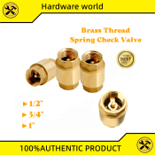 Brass Spring Check Valve for Vertical Pumps, 1/2" & 3/4"