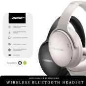 Bose QuietComfort 45 Wireless Bluetooth Headphones with 24-hour Battery