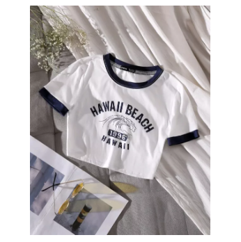 Kawaii Kaomoji Crop Top - Y2K Style Mit Süßen Emoji Prints