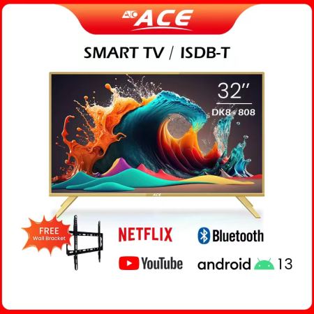 Ace 32 DK8 GOLD Smart HD TV with FREE BRACKET