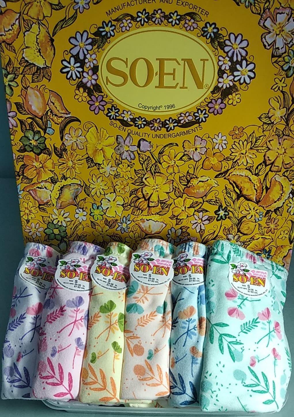 Original SOEN Ladies Full panty (GP) (12 pcs/box)(random color