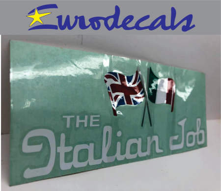 The Italian Job Mini Cooper Cut out Sticker