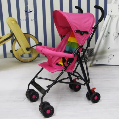 New Upgrade 4 Color Cheap Baby Stroller Baby Stroller sale Newborn wagon Portable Folding Baby Car Lightweight Pram Baby Carriage Travel Baby Pushchair (Pink, blue, green, purple) (1)
