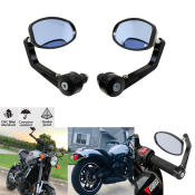 PMShop Motorcycle Handle Bar End Mirrors
