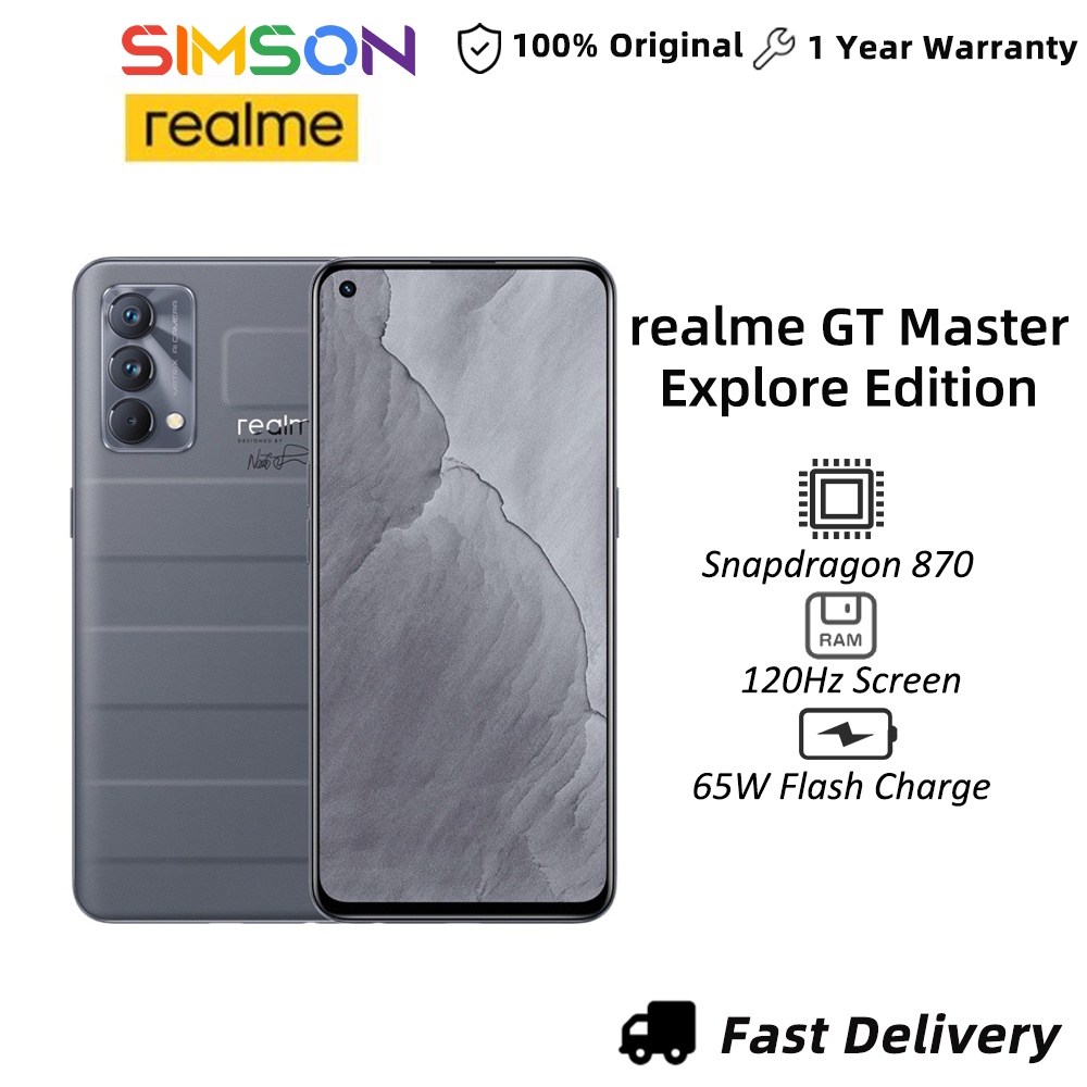 Realme-GT Master Explorer Edition Smartphone, 5G, Snapdragon 870