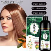 500ML Herbal Hair Dye Shampoo - Transform White/Gray Hair Quickly