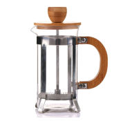 Bamboo Lid French Press Coffee Maker by OEM
