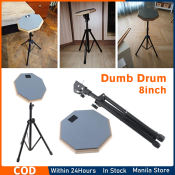 Rubber Wooden Dumb Drum Pad with Stand, Jazz Drums