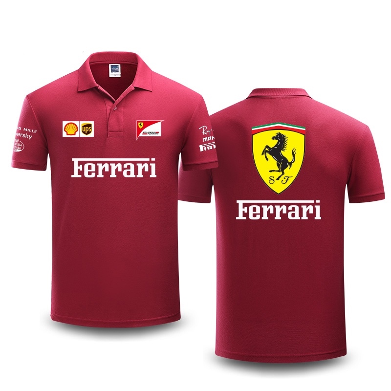Ferrari Polo Shirt All Over Printed F1 Ferrari Shirts Custom Name Formula 1  Ferrari Racing Shirt Personalized Polo Ferrari Shirt Christmas Gift -  Laughinks