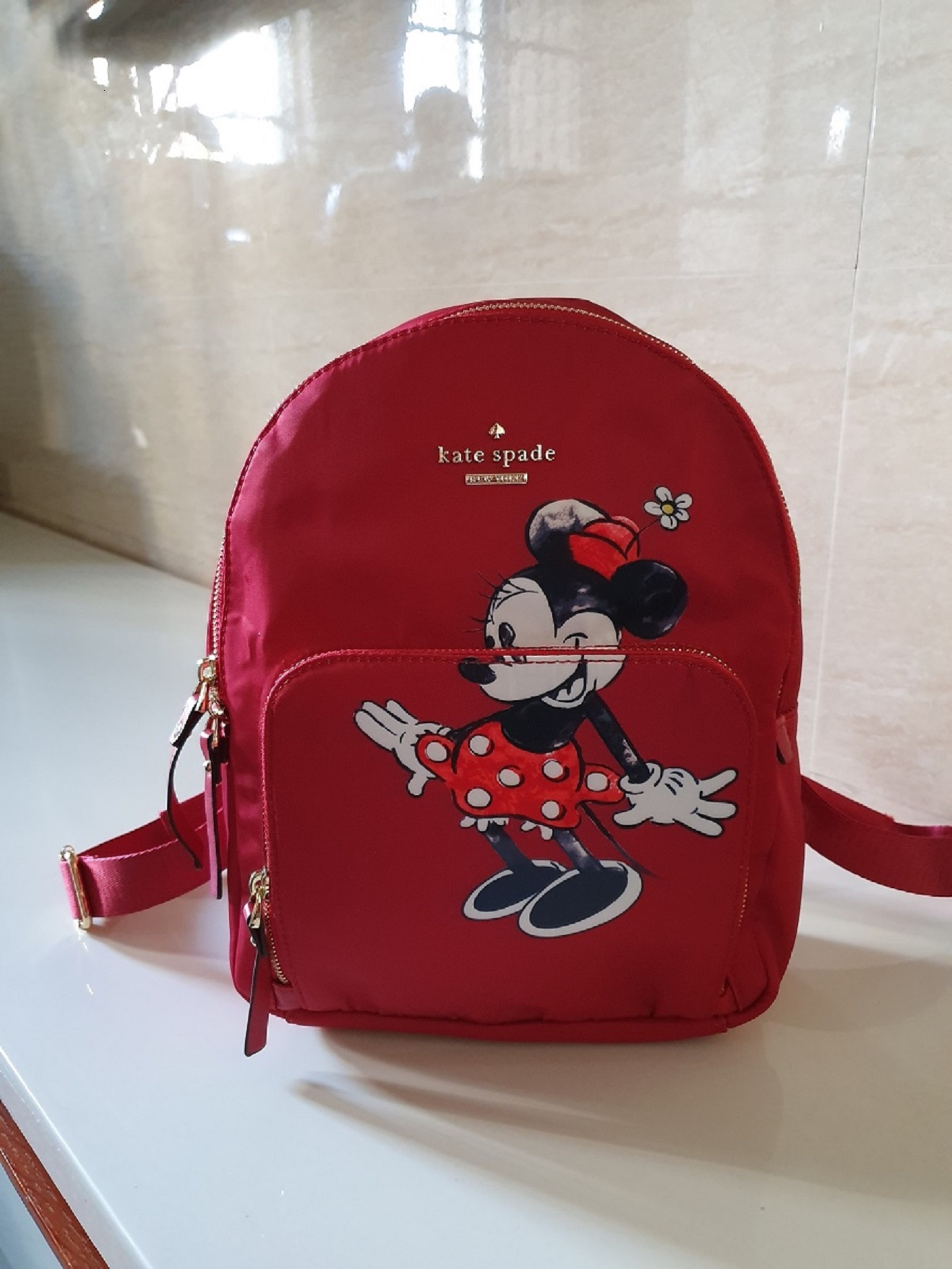Kate Spade Watson Lane Hartley Minnie Mouse Print Backpack - Red | Lazada PH