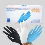 Nitrile Vinyl Disposable Surgical Gloves - Powder Free, Non-Sterile