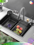 DAX Kitchen Sink with Waterfall Pullout Faucet
