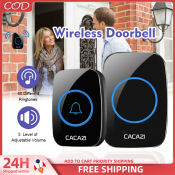 CACAZI A10 Wireless Doorbell - Smart Home Security