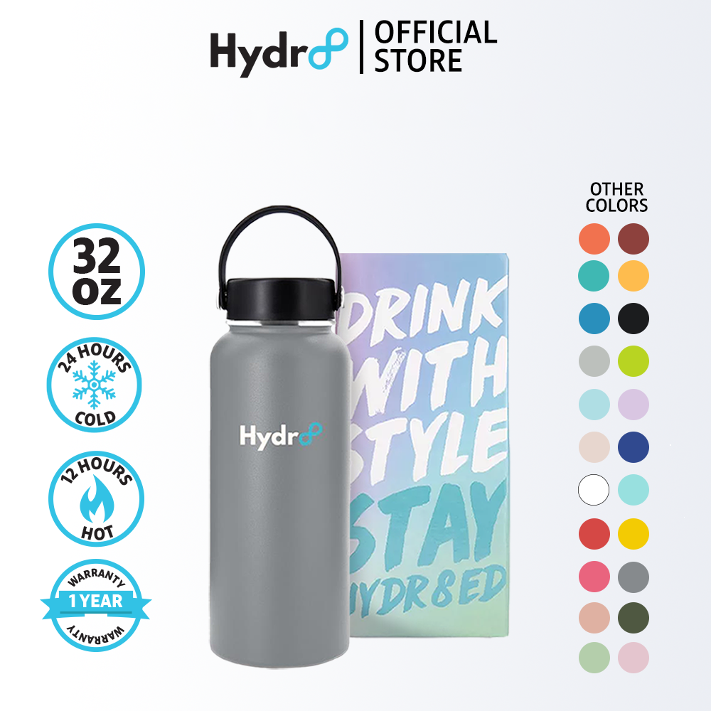 Hydr8M8 Large 25oz Black Stainless Steel