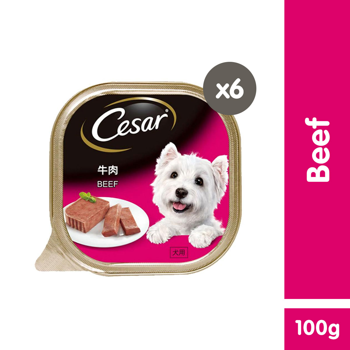 Cesar beef hot sale dog food