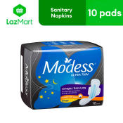 Modess Ultra Thin All Night Sanitary Napkins 10s