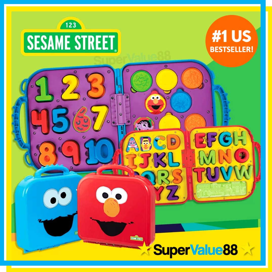 Sesame Street On The Go Letters & Numbers with Elmo & Cookie Monster, 2  Take Along