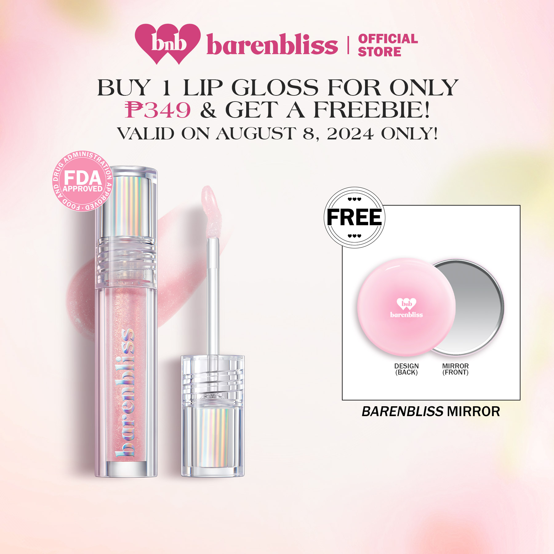Discount on Barenbliss  shoes - SKU: 【FREE MIRROR】barenbliss BNB Plum Makes Plumping Lip Gloss｜24HR Hydrating & Moisturizing | Plumping |