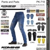 PK-718 Motorcycle Racing Straight Leg Drop Proof Jeans