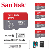 SanDisk Ultra Micro SDXC A1 Memory Card (128GB-1TB)