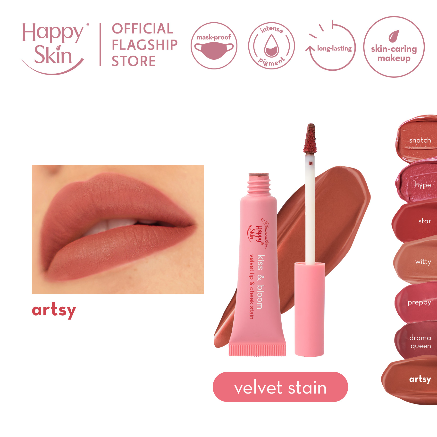 Discount on Happy Skin  shoes - SKU: Generation Happy Skin Velvet Lip & Cheek Stain in Artsy
