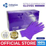 Indoplas Nitrile Examination Gloves Box of 100  – 1 Box