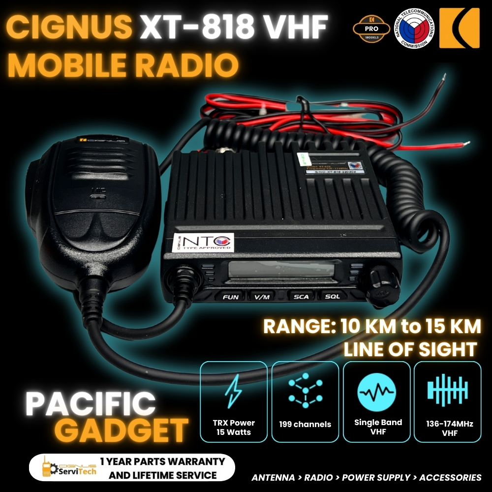 Cignus XT818 Vhf 15W Mobile Base Radio