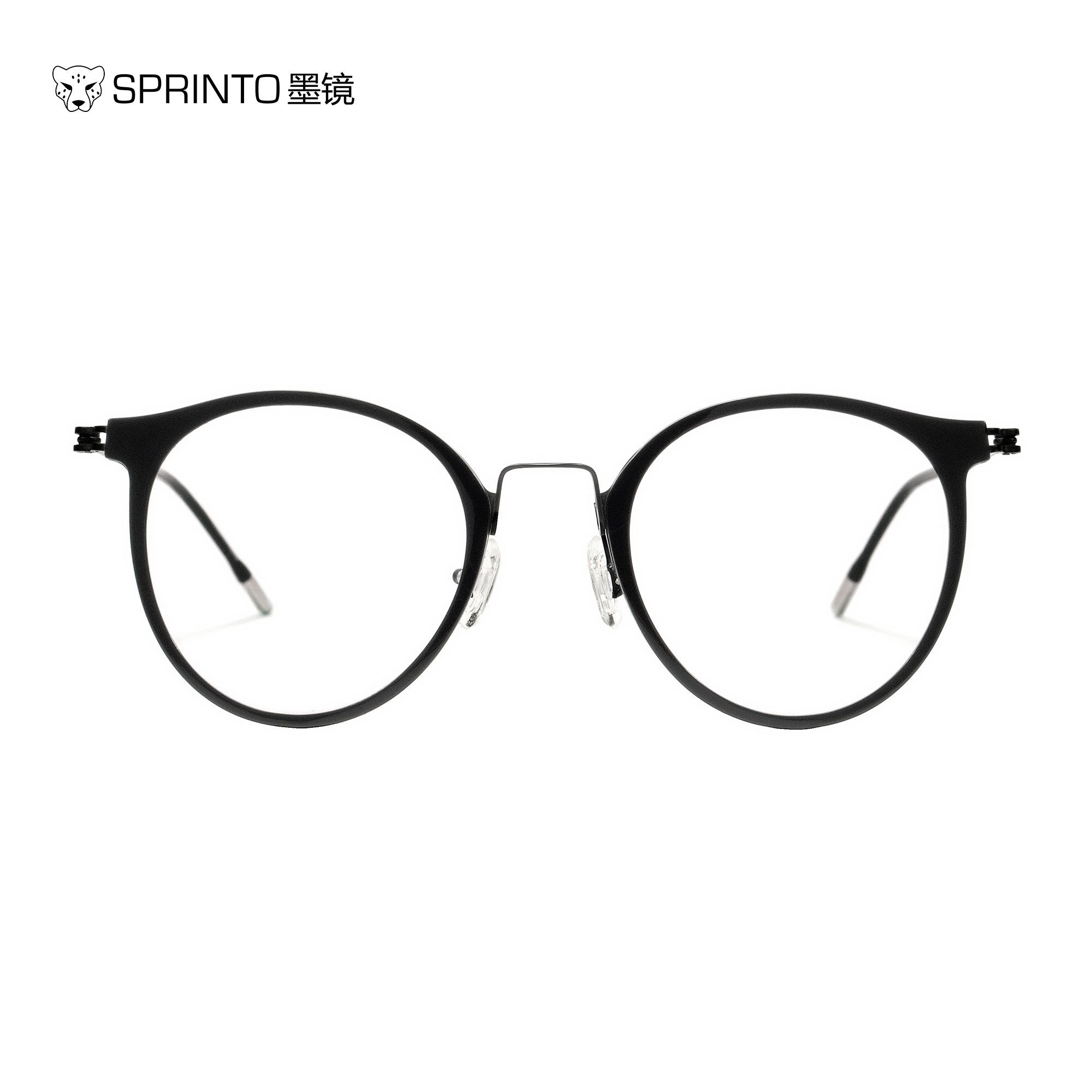 Men's Gray Oval Optical Frame in Black (Asian Fit) – LINDA FARROW