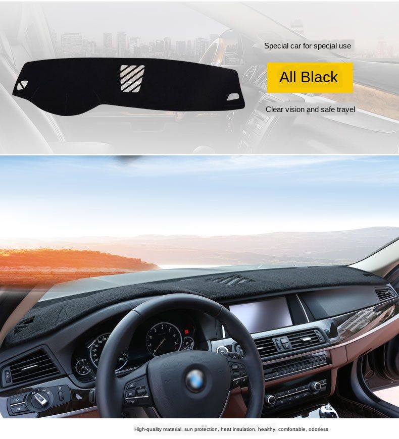 Heat Insulation Anti UV Sun Shade N//A Car Dashboard Cover Pad Non-Slip Mat for Suzuki Vitara 4th 2015 2016 2017 2018 2019 Instrument Protective Dash Carpet