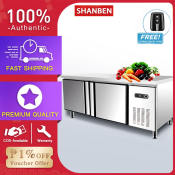 SHANBEN Stainless Steel Dual Temperature Kitchen Freezer