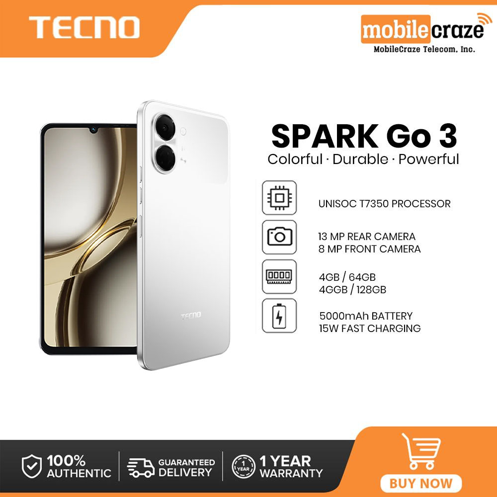 TECNO SPARK GO 3 - 4GB/128GB / Unisoc T7250 / 13MP+AI FlashSnap / 120Hz, 6.75'' HD+｜IP64 / 5000mAH - Image 2