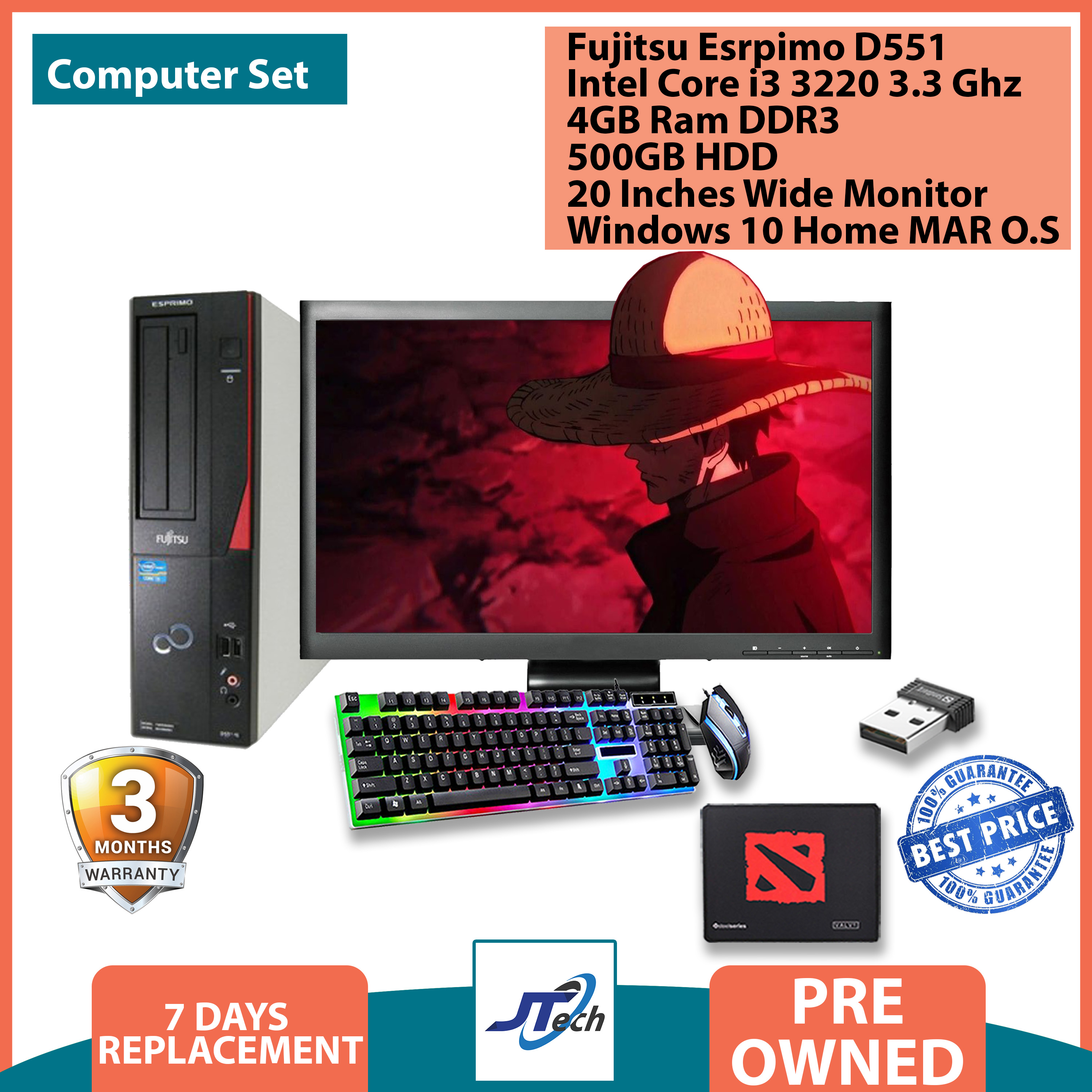 Fujitsu Esprimo D551 Computer Package Affordable / Intel Core i3