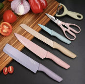 Corrugated Stainless Steel Kitchen Knife Set by 