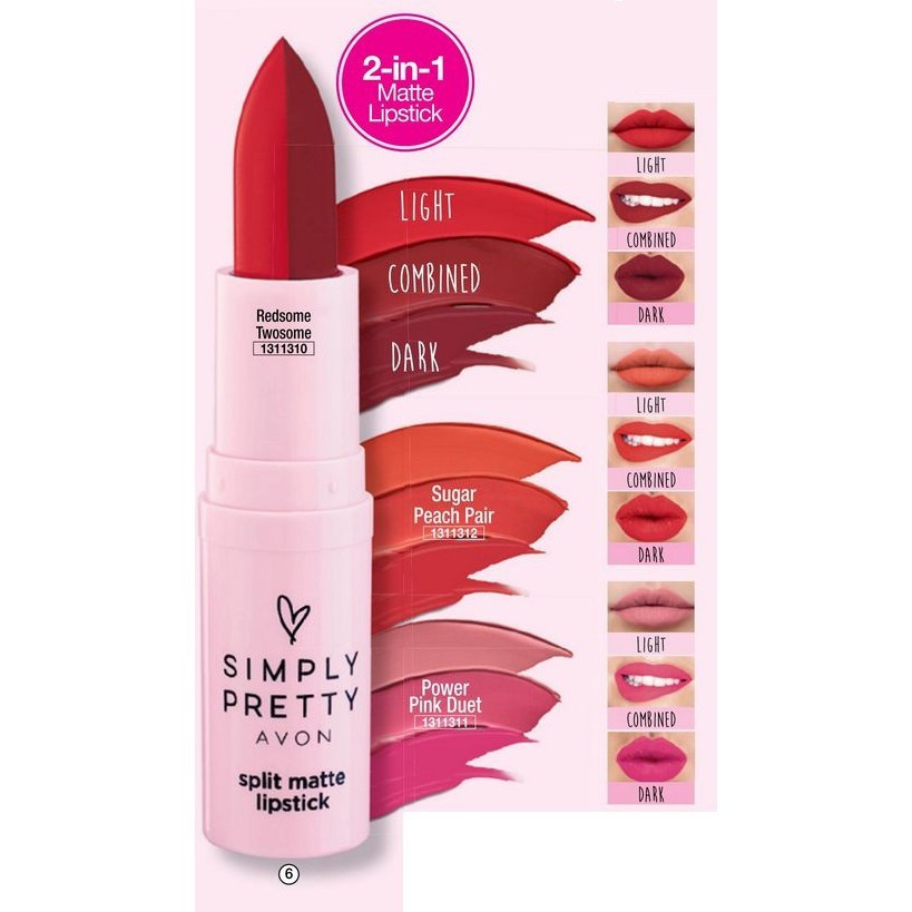 simply pretty avon lipstick