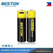 Beston 2800mAh AA Rechargeable Battery with Micro USB Input