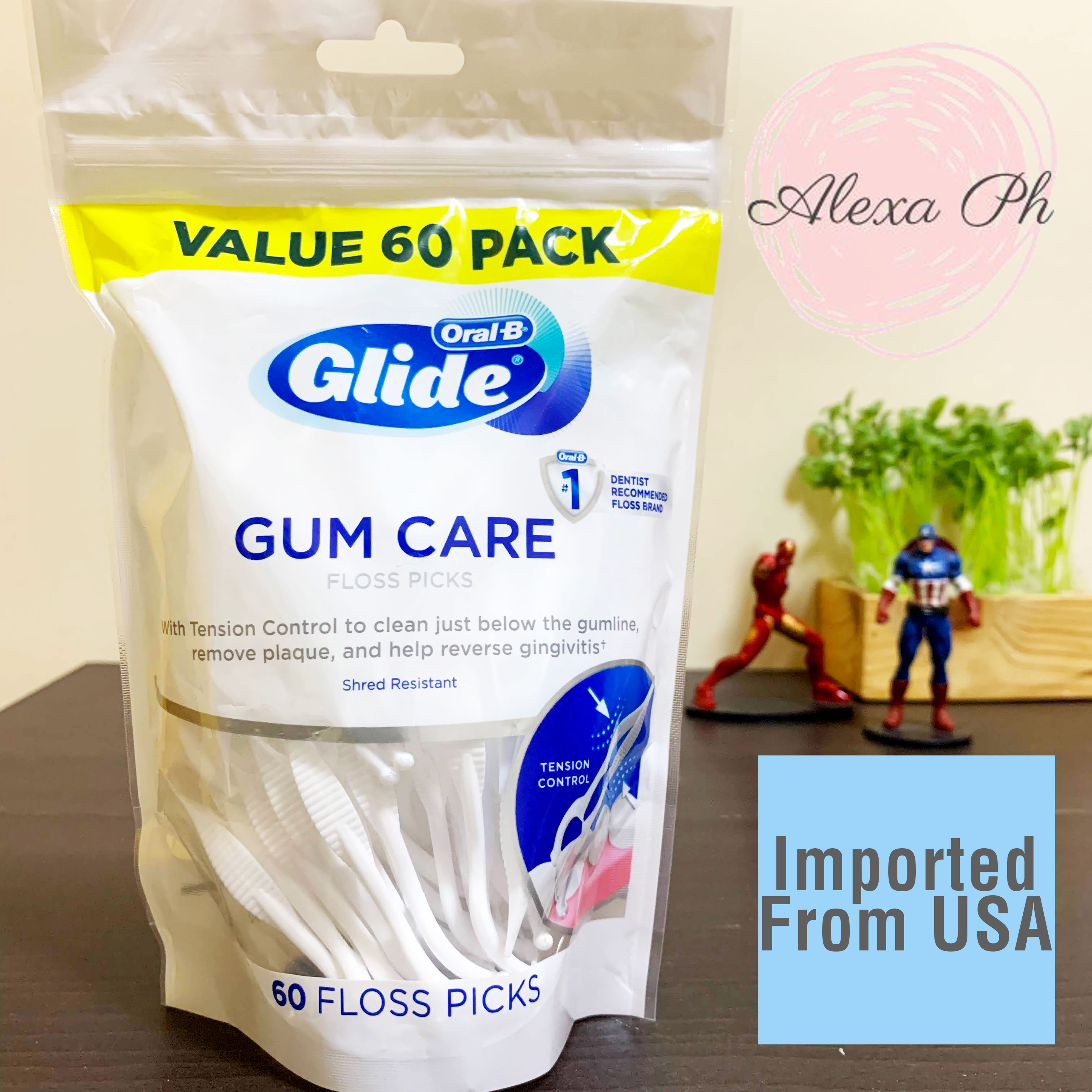OralB Glide Gum Care Floss Picks, Tension Control, 60 Ct Oralb Glide Gum Care Floss Picks