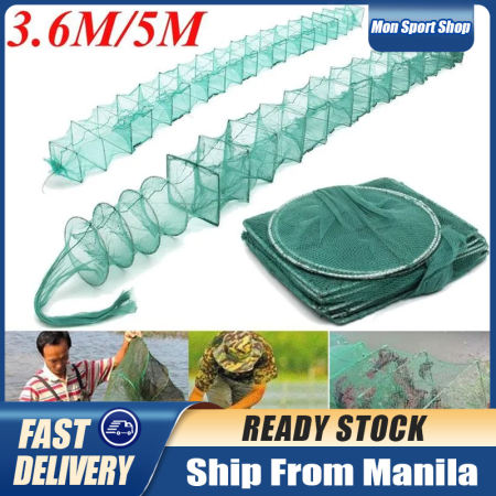 Foldable Nylon Fishing Net - 24hr Delivery, 3.6M/5M