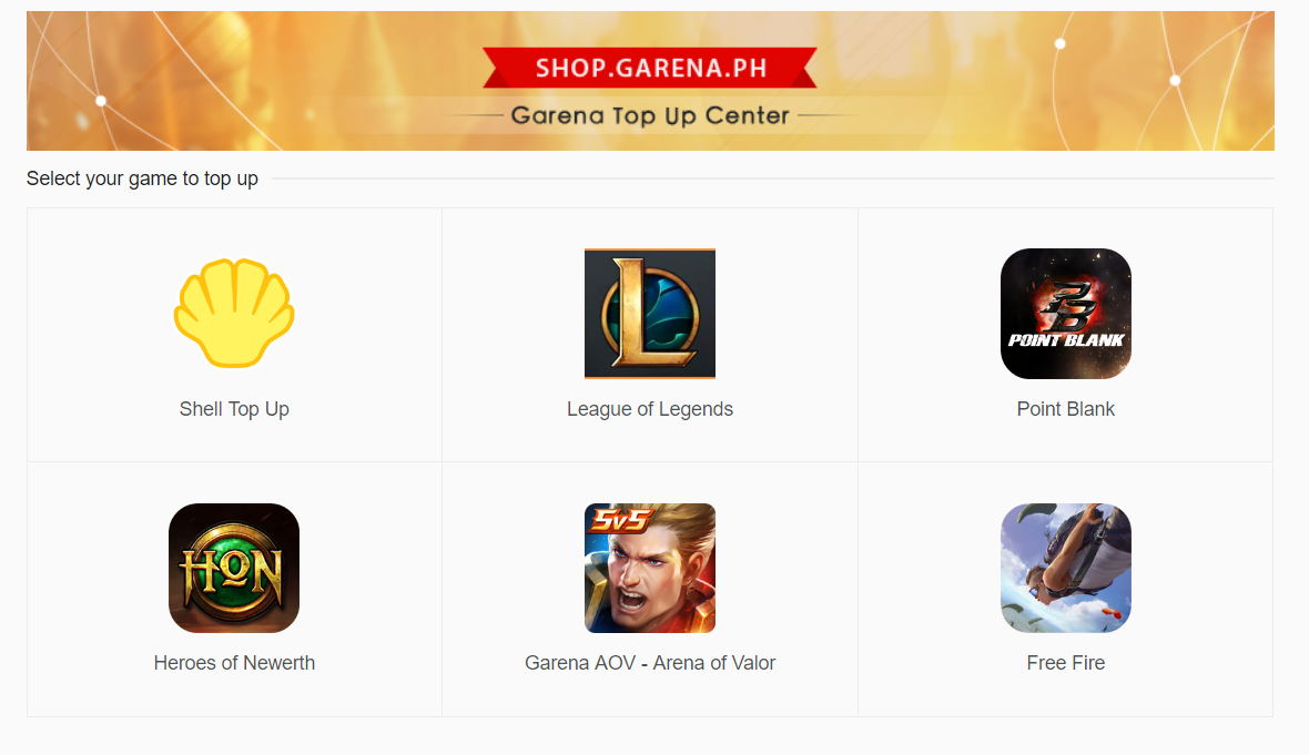 pb garena gcash