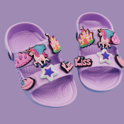 Smile Summer Toddler Fashion Slippers for Girls, Outdoor Slipper