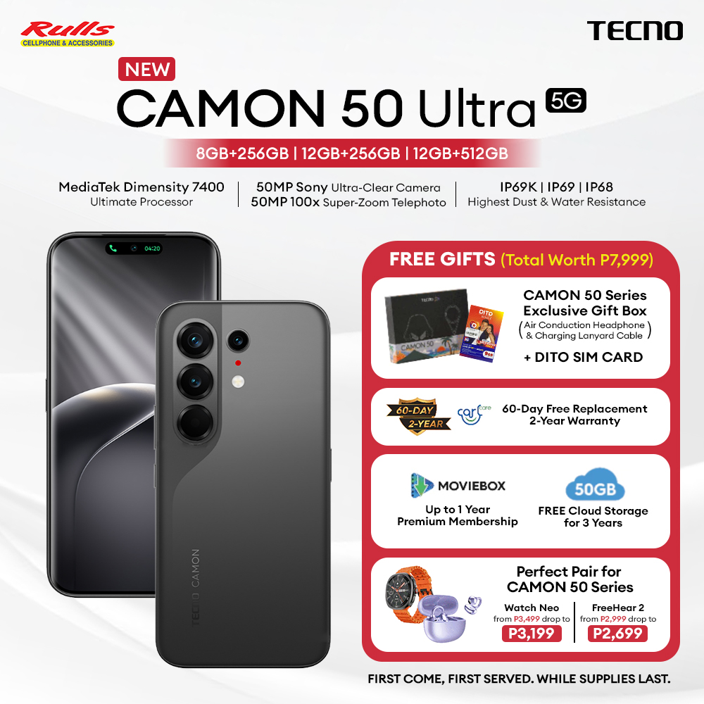 TECNO CAMON 50 Ultra 5G (12+512/12+256/8+256) Smartphone / Dimensity 7400 Ultimate / 50MP OIS Main Camera / 6.78'' 144Hz 1.5K Curved AMOLED / 6500mAh Battery / 45W Super Charge - Image 2