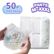 Ultra Thin Breathable Diaper Pants 50 Pcs, Unisex 