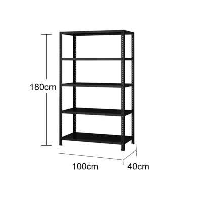 Multi-Purpose 5-Layer Steel Rack - Metal Powder Coated Shelf Can be Layered at Will Storage Shelves Shelf Household Angle Steel Tiers Shelf Units Moxoe (3)
