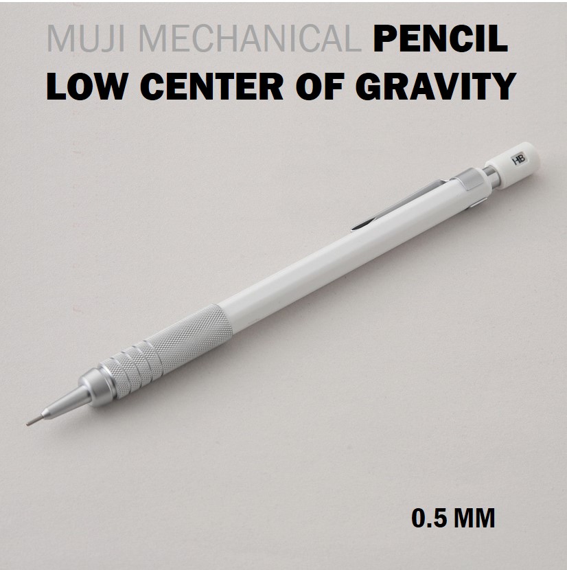 MUJI mechanical pencil (0.5mm) Low center gravity for stable writing no  slipping