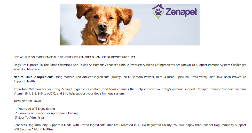 zenapet immune support