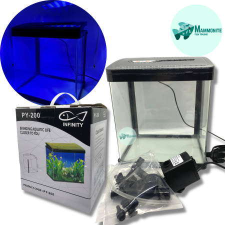 Infinity PY-200 LED Fish Tank with Built-In Filter Pump