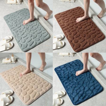 Anti-Slip Absorbent Bathroom Floor Mat - 