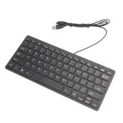 CYX Slim Mute Wired USB Mini Keyboard for Laptops/PCs