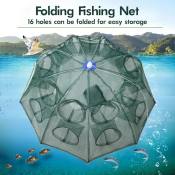 Automatic Foldable Fishing Net Trap - 6/8/12/16 Holes