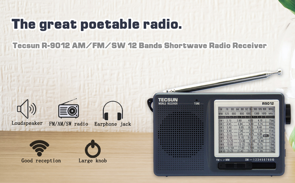 TECSUN R-9700DX Radio High Sensitivity World Band Radio Receiver Lazada PH